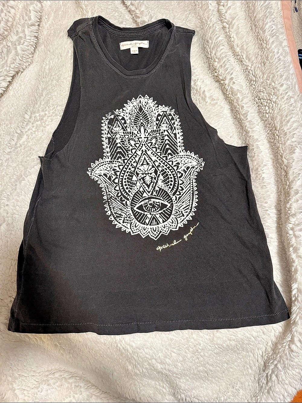Spiritual Gangster || Hamsa Muscle Tank Graphic Tee (S)